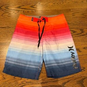 Hurley mens multicolored stripe board shorts